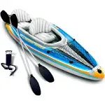  2-Person Inflatable Kayak with Aluminum Oars (136&#034; x 33&#034;), High Output Air 