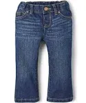 The Children's Place Baby Toddler Girls Basic Bootcut Jeans