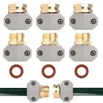 1-3Set 3/4&#039;&#039; 5/8&#039;&#039; Aluminum Water Hose Repair Kit Male Female Garden Connector