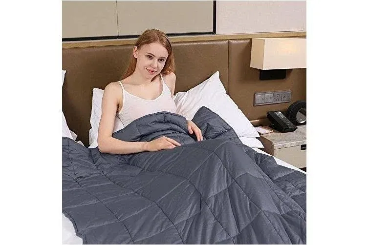 Weighted Blanket (60&#039;&#039;x80&#039;&#039;, 20lbs, Queen Size Dark Grey), Weighted Blanke