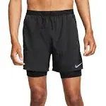 NEW Nike Dri-Fit 7&#034; Stride 2-in-1 Running Shorts Black Size 2XL DM4757 010