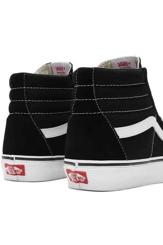 Vans Sk8-Hi Wide Shoes (Black / White) - 12.0 Men/13.5 Women