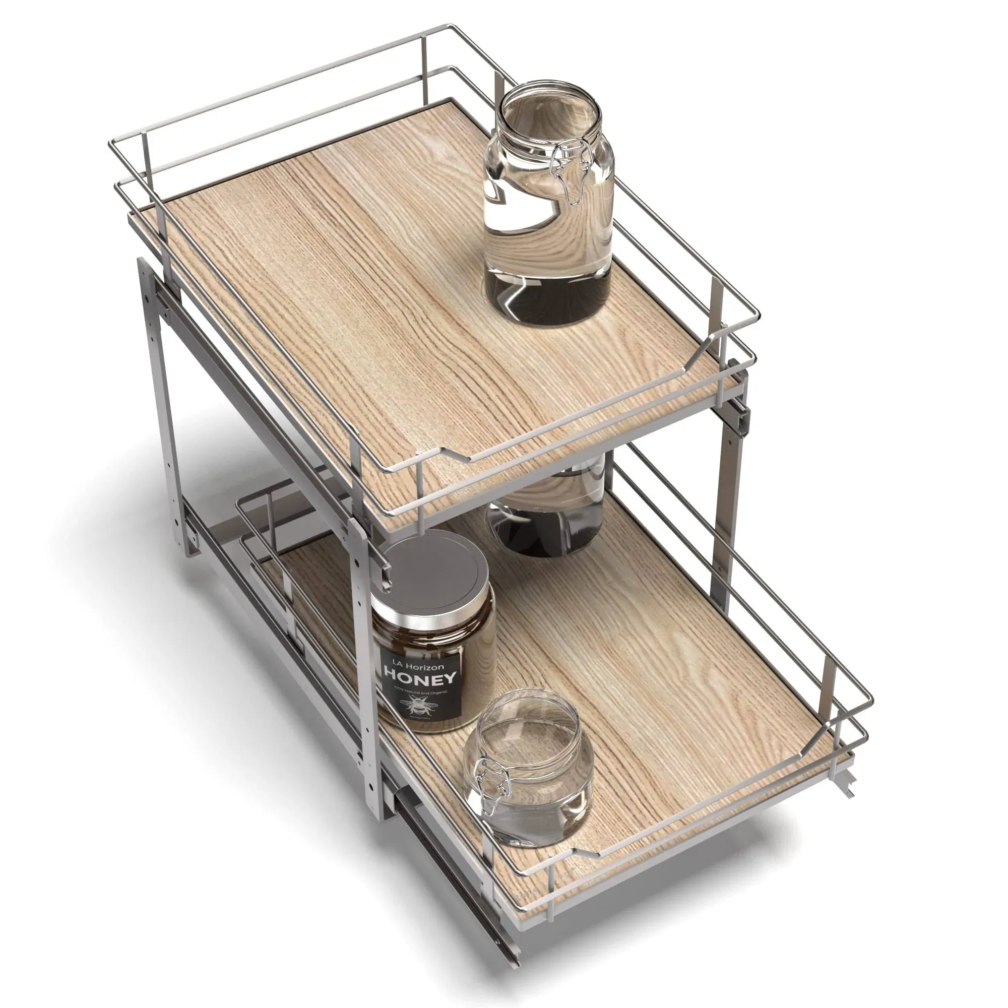 Virtuoso - 15" W - Two Tier Pull-Out Cabinet Organizer