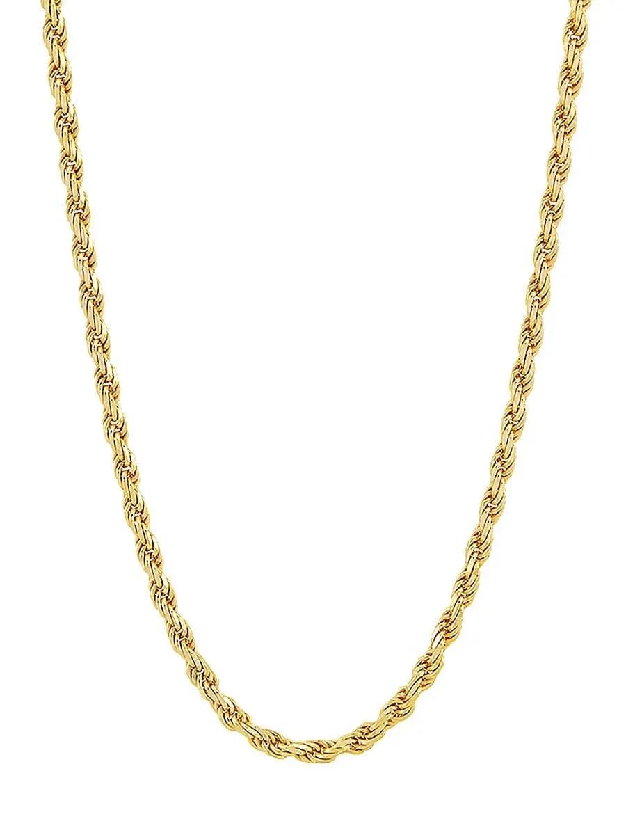 Giani Bernini 18k Gold-Plated Sterling Silver Rope Link Chain Necklace