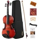 Eastar EVA-2 Violin 4/4 Full Size 4 String Violin Set for Beginners W Hard Case