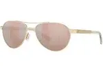 "Costa FER126OSCP Women's Fernandina Copper Silver Mirror 580P Shiny Gold Frame - #19954"