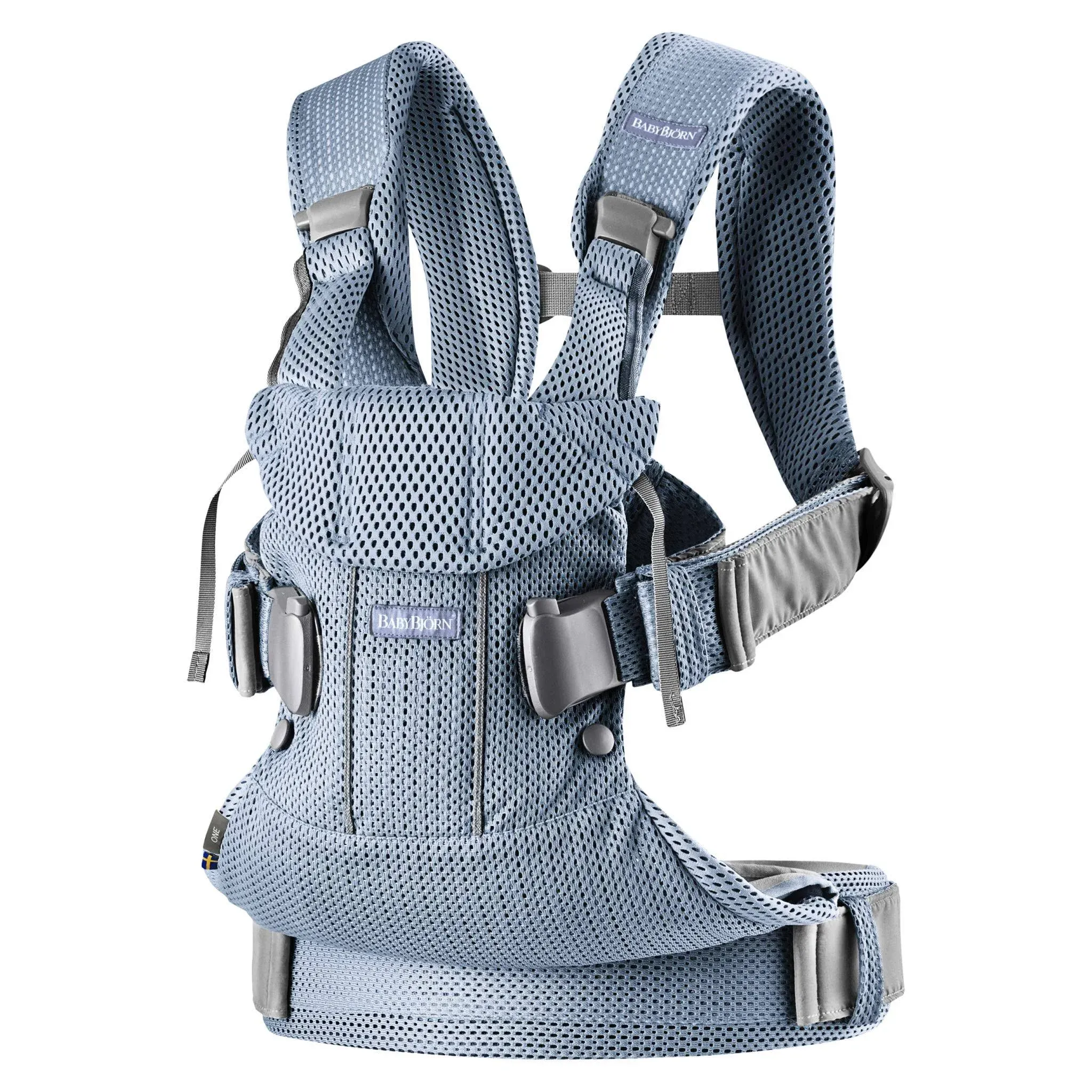 Shop Baby Bjorn Carrier One Air - 3D Mesh - Silver - Li'l Baby Sprouts