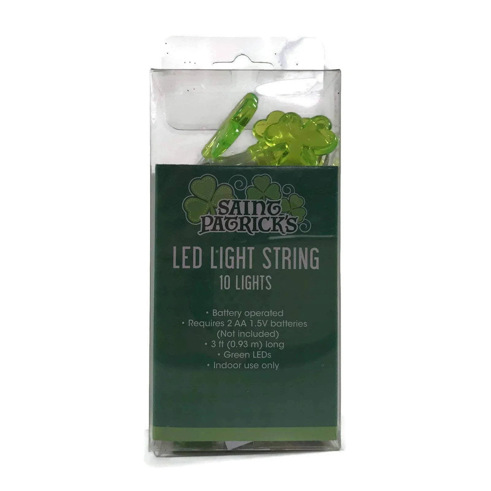 St Patricks Day LED String Lights 10 Battery Operated