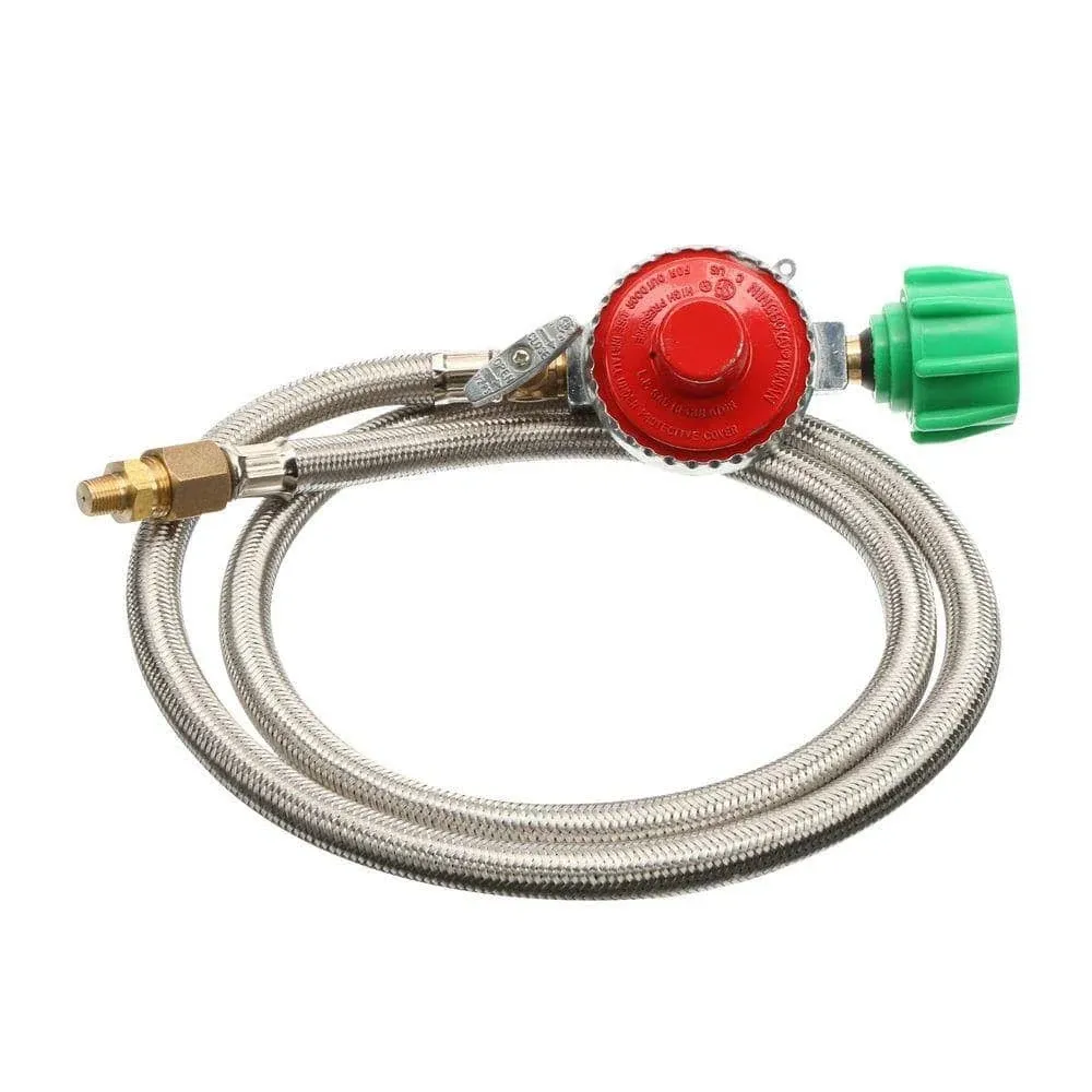 Bayou Classic 48" Gas Hose & Regulator 10 psi