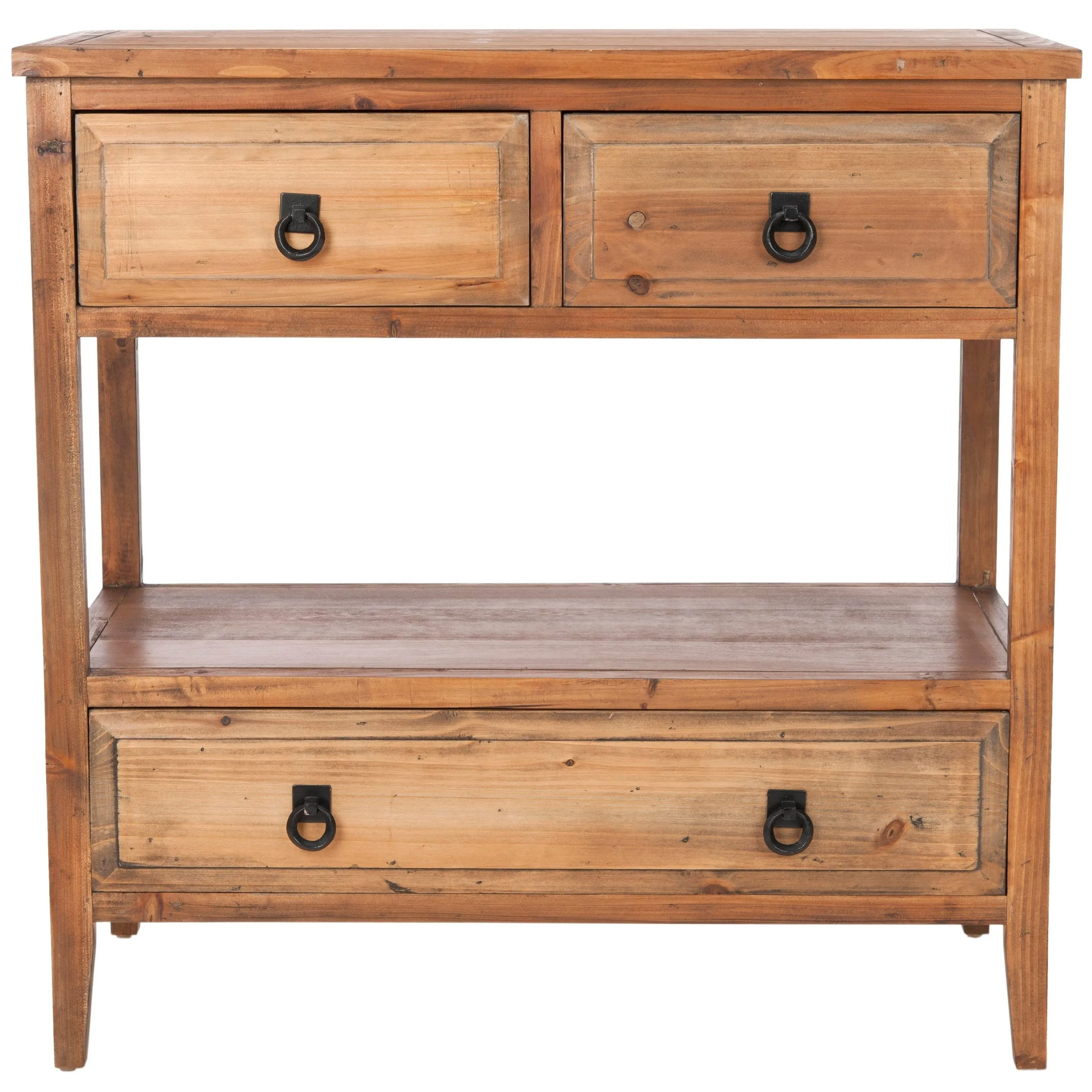 Branson Three-Drawer Sideboard - Brown Pine