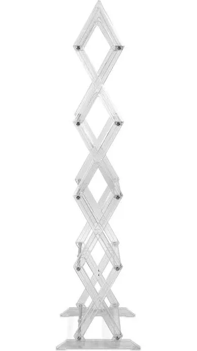 Mitsu 5 Tier 90 Media Rack Clear - Atlantic