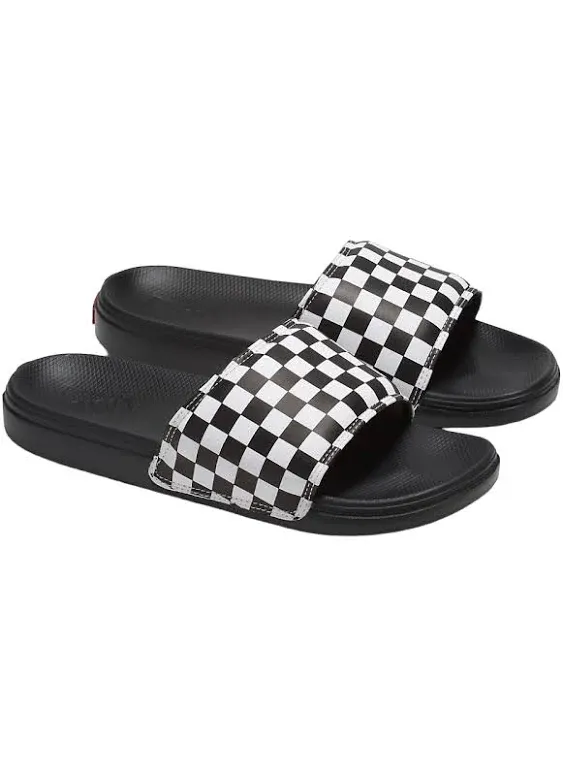 Vans La Costa Slide-On Men | Checkerboard True White/Black