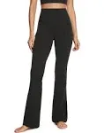 CRZ Yoga Womens Butterluxe High Waist Flare Pants 32 Inches - Wide Leg Bootcut Yoga Pants with Pocket Soft Lounge Casual Black Medium