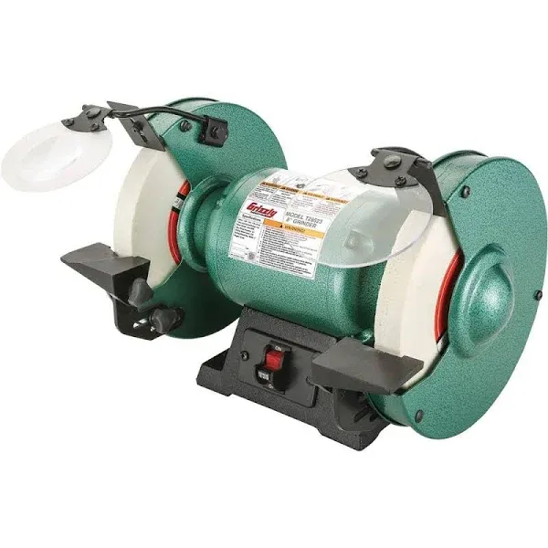 Grizzly - T27305 - 8" Variable-Speed Grinder with Light