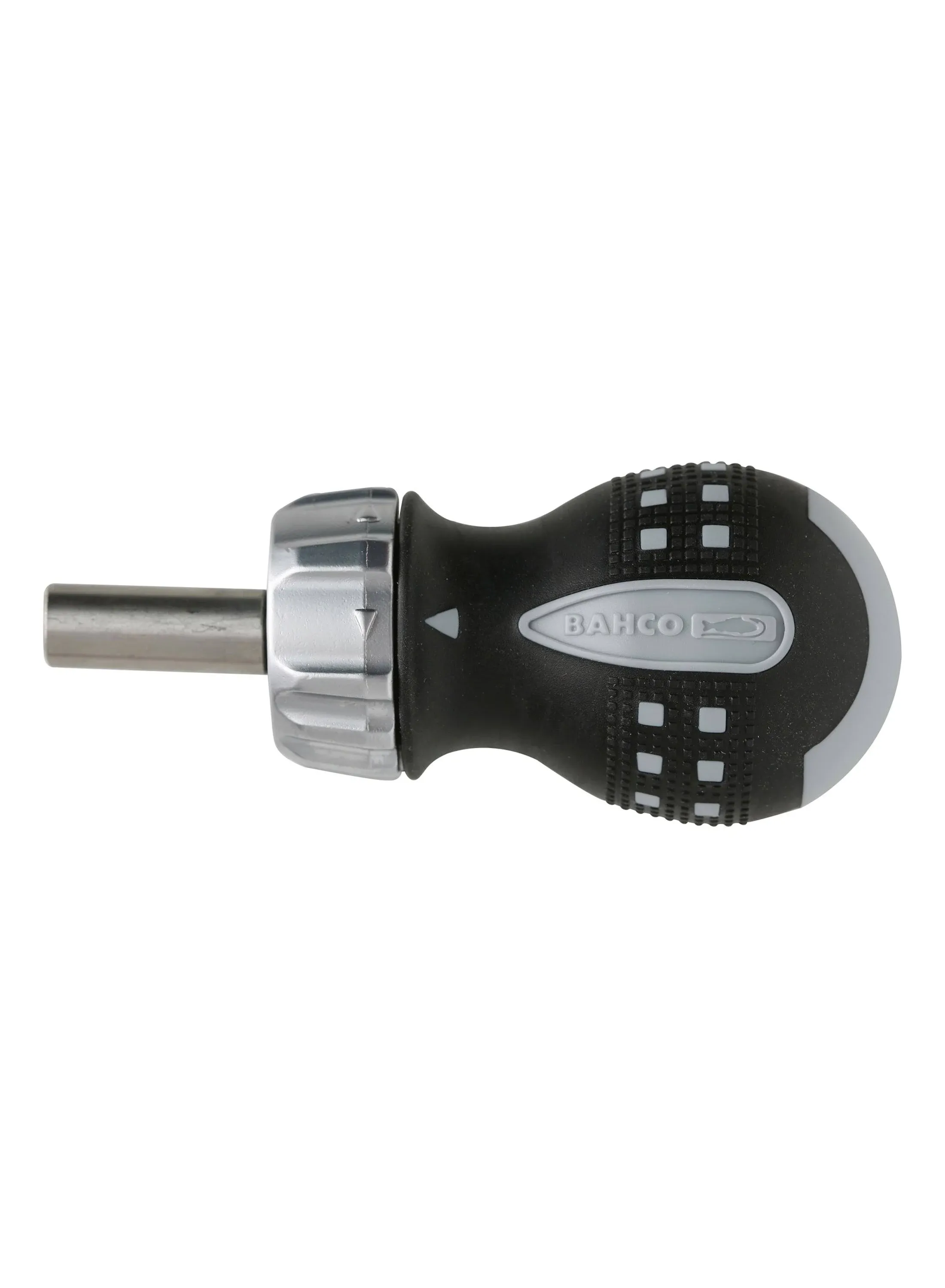 Bahco 808050S Magnetic Ratcheting Screwdriver Stubby