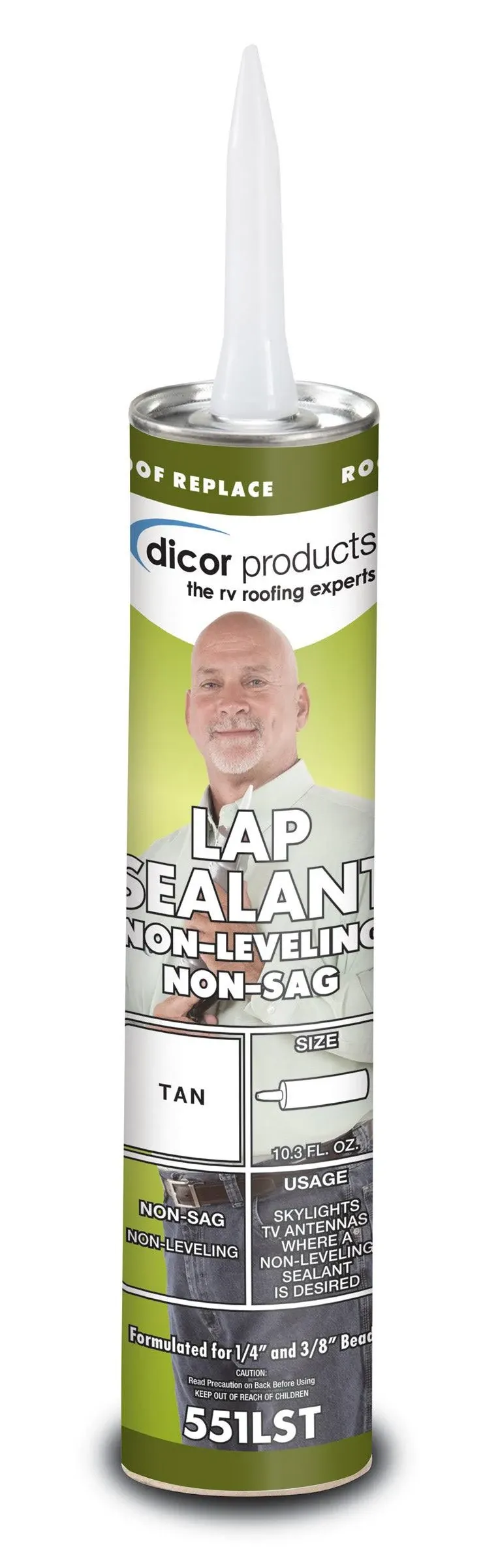 Dicor 551LST-1 Tan Non-Sag Lap Sealant