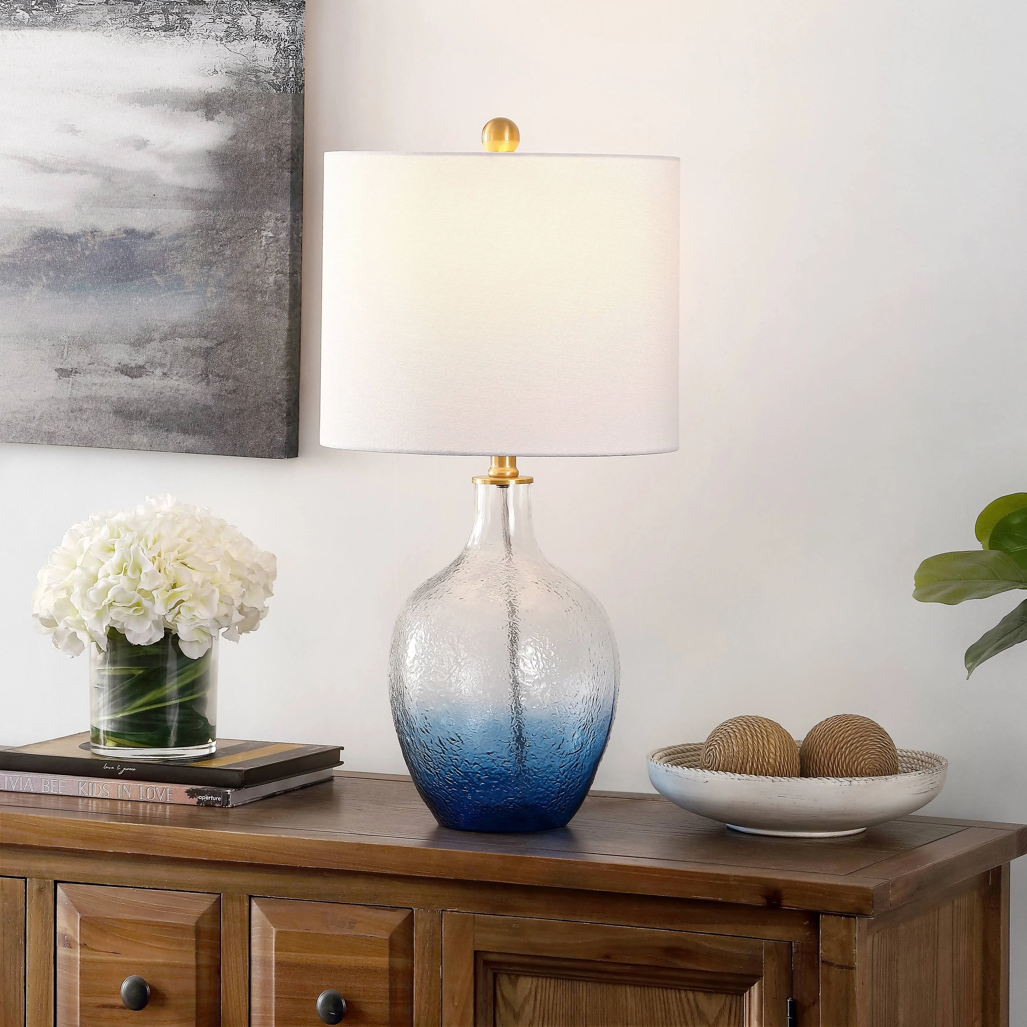 Safavieh Merla Table Lamp - Ombre Blue