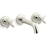 Castia by Studio McGee Wall-Mount Bath Faucet Trim Vibrant Polished Nickel