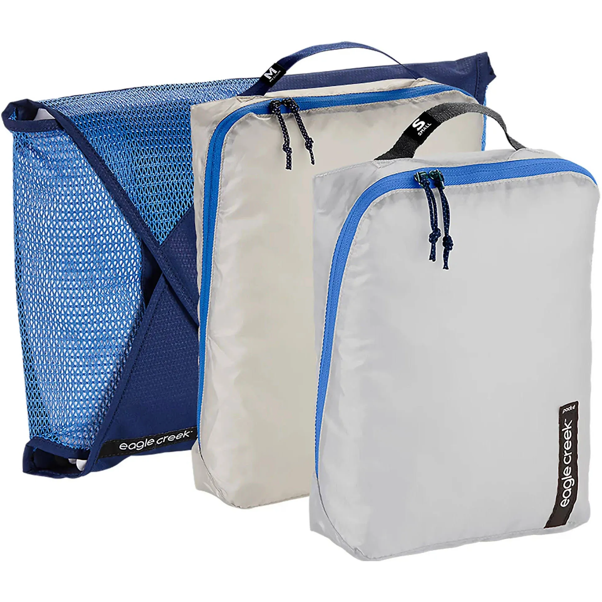 Eagle Creek Pack-It Starter Set - Suitcase Organizer Bags Set with Wrinkle-Free Garment Folder and Travel Packing Cubes