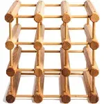 J.K. Adams 40 Bottle Stackable Wood Wine Rack with Natural Pins