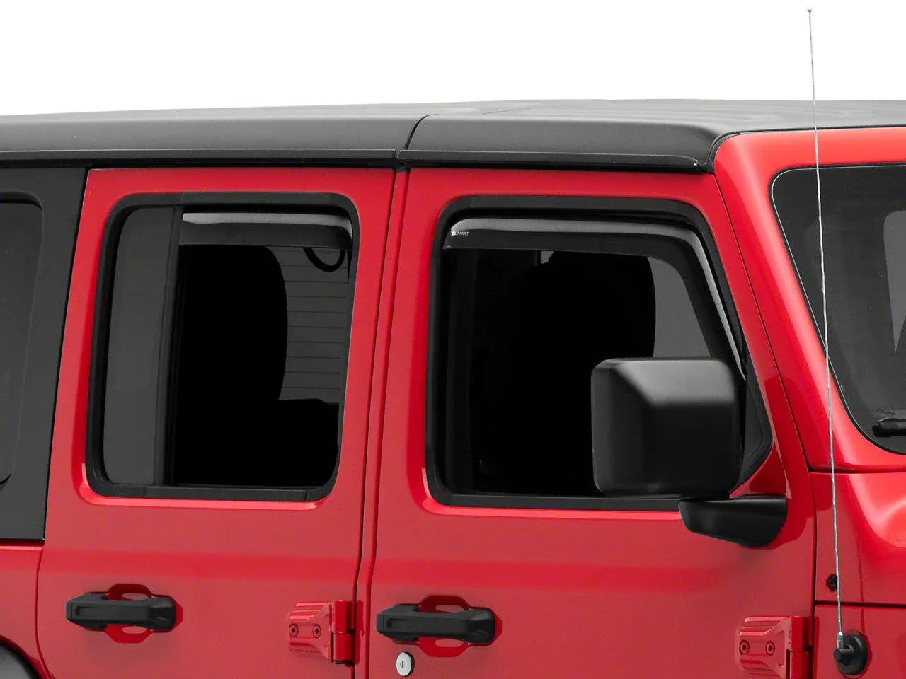 CLIM ART In-Channel Window Deflectors for 2021 Jeep Wrangler JL 4-Door