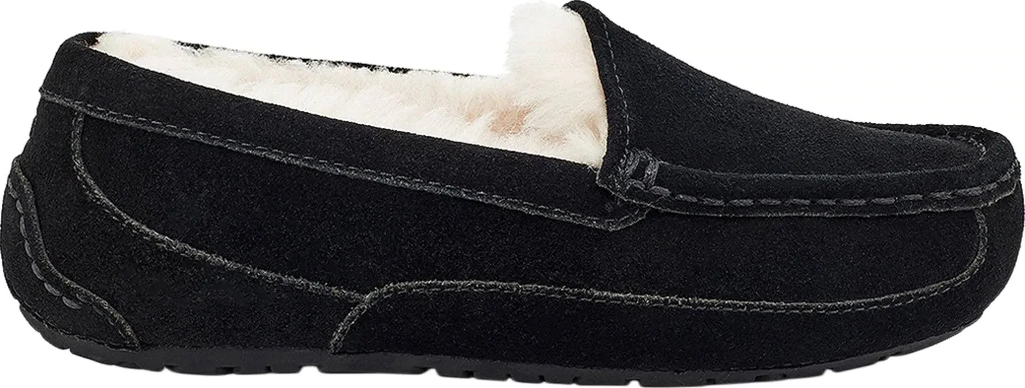 Boy's Ascot Suede Slippers W/ Wool-lining, Kids In Chestnut