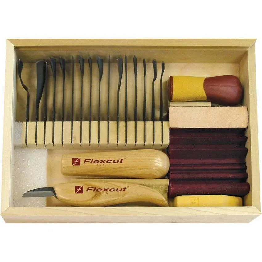 Flexcut SK108 21 Piece Starter Carving Set