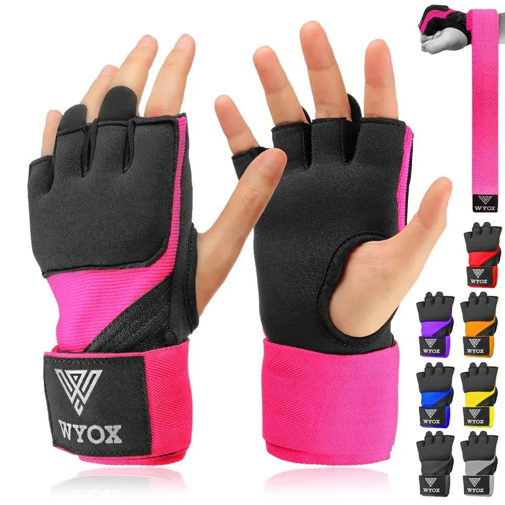 Buy Pink Gel Boxing Hand Wraps | Quick & Fast Wraps by WYOX Sports S/M