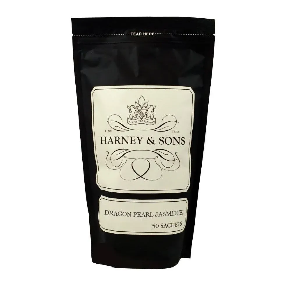 Harney & Sons Dragon Pearl Jasmine Tea, Bag of 50 Sachets