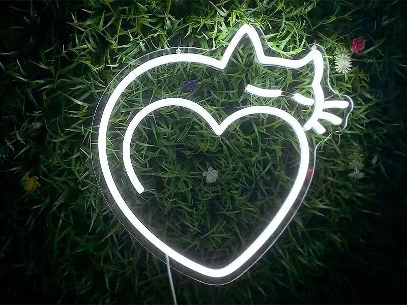 HAJAE Cat Neon Sign for Wall Decor, Love Cat LED Neon Lights Party Decorations, USB Powered Switch Adjustable Brightness LED Neon Lights, for Girl's Room Game Room Christmas Gift(Cat-White)