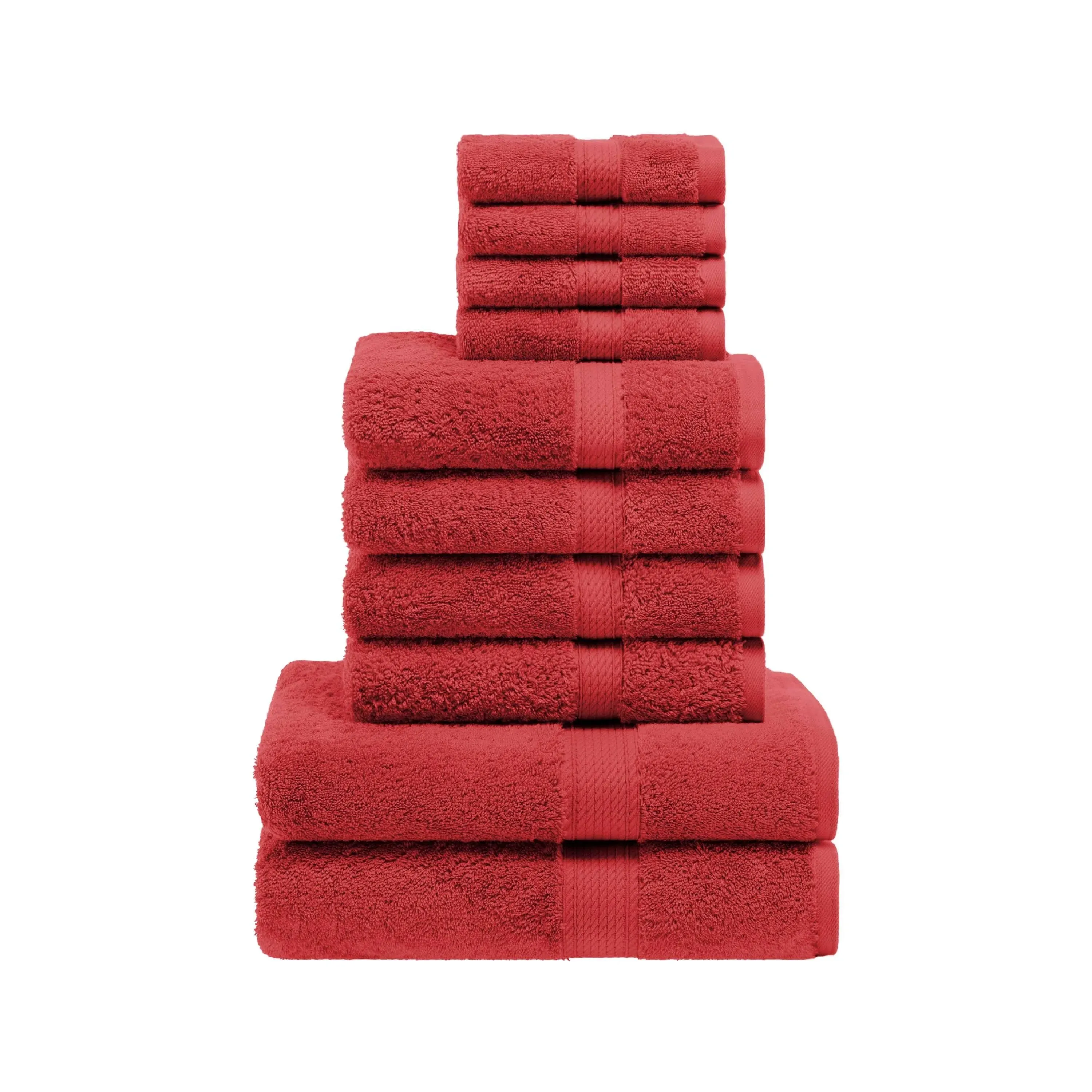 Superior Zero Twist 100% Cotton Bath Towels, Super Soft, Fluffy and Absorbent, Premium Quality Oversized Bath Towel Set of 2, Coral