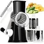 Rotary Cheese Grater with Handle Vegetable Cheese Shredder Slicer Grater