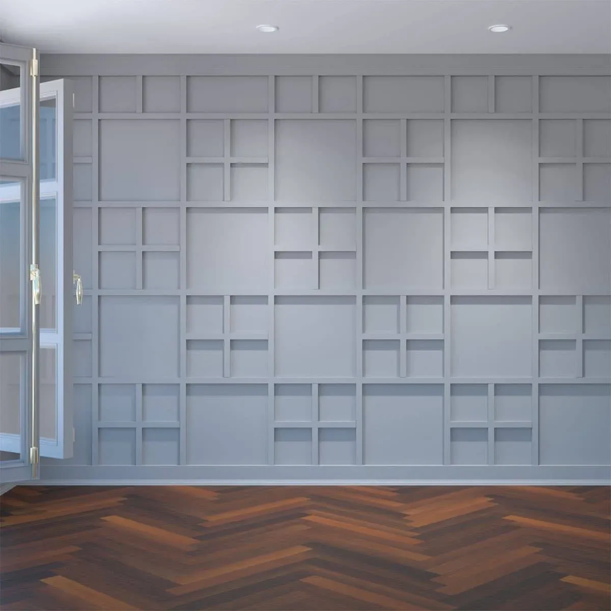 Large Burnett Decorative Fretwork Wall Panels in Architectural Grade PVC