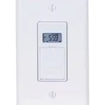 Intermatic EJ600 120 Volt Indoor Digital Astro In-Wall Timer White