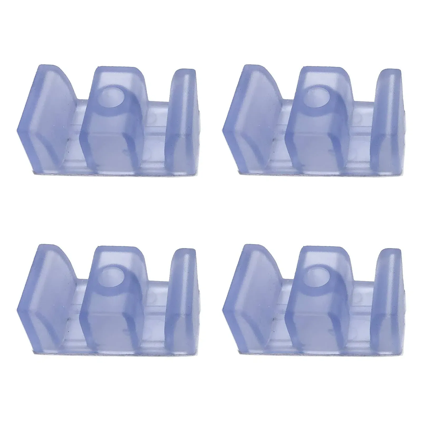 49mm Anti-collision Block for Shower Room Glass Sliding Door Shower Door Bottom Guide Assembly Clear (4Pcs)