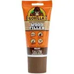 Gorilla All Purpose Wood Filler, 6oz Tube, Walnut (Pack of 6)