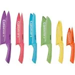 Cuisinart Advantage Ceramic Coated Knife Set With Guard, Multicolor (12 ct)