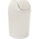 Umbra Mini Waste Can, 1.25 Gallon with Swing Lid (Linen)