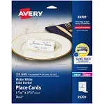 Avery 35701 Gold Border Place Cards