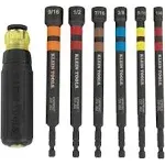 Klein Tools 32950 Hollow Magnetic Color-Coded Ratcheting Power Nut Driver