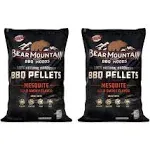 Bear Mountain BBQ Premium All Natural Hardwood Mesquite Smoker Pellets (2 Pack)