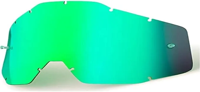 100% Accuri/Racecraft/Strata Replacement Lens Green Mirror