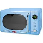 Nostalgia NRMO7AQ6A Retro 0.7 CuFt 700-Watt Countertop Microwave, Aqua