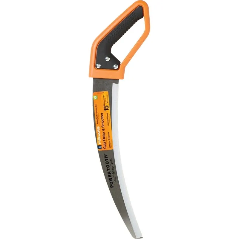 Fiskars Power Tooth Softgrip D-Handle Saw,15"