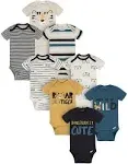 Onesies Brand Baby Boy Short Sleeve Onesies Bodysuits, 8-Pack, Sizes Newborn-12M