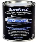 Rust Bullet BlackShell Gloss Black Protective Coating and Topcoat