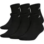 adidas Men's Athletic Cushioned 6-Pack Quarter Socks