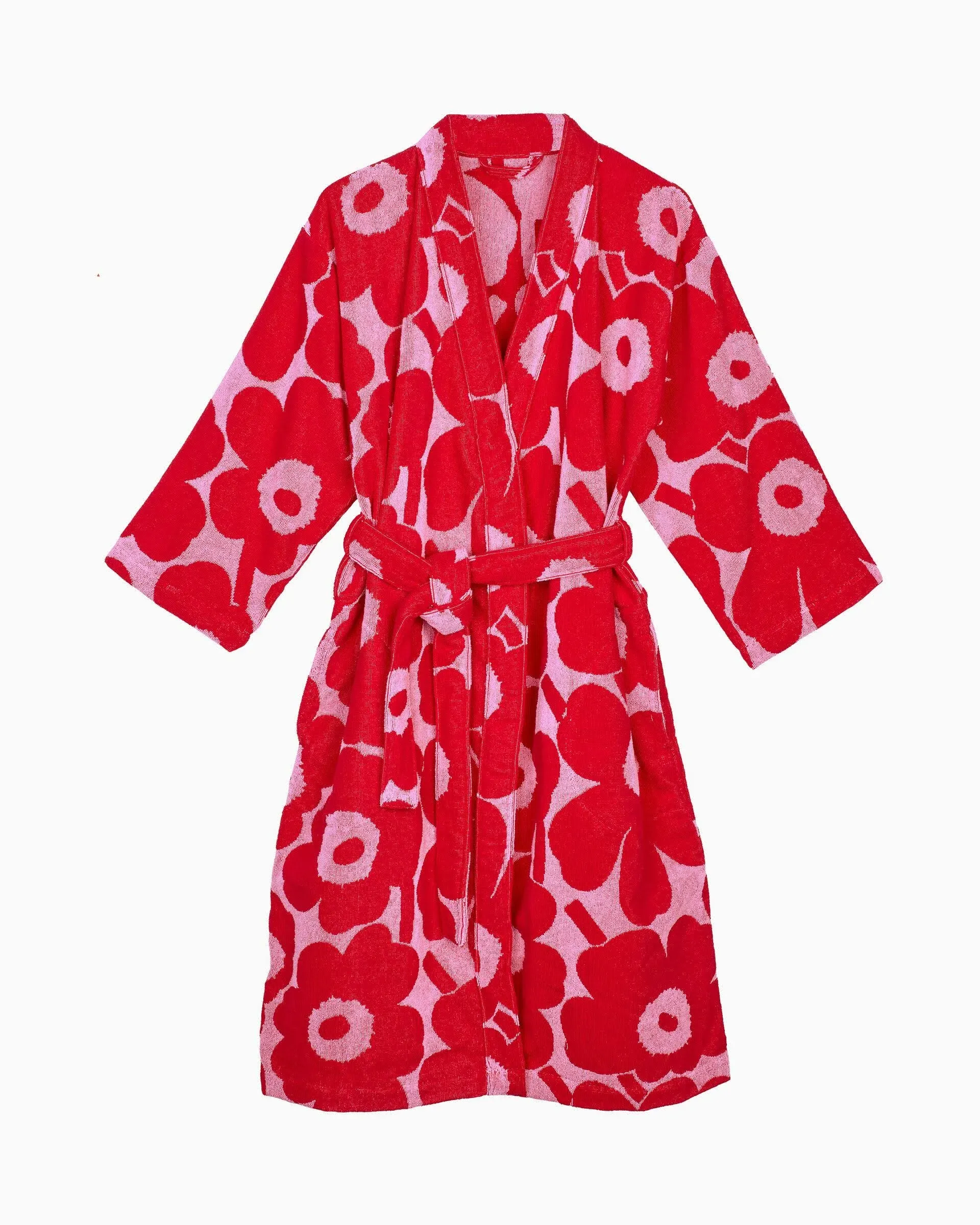 Marimekko Pieni Unikko Bathrobe pink,powder S/M