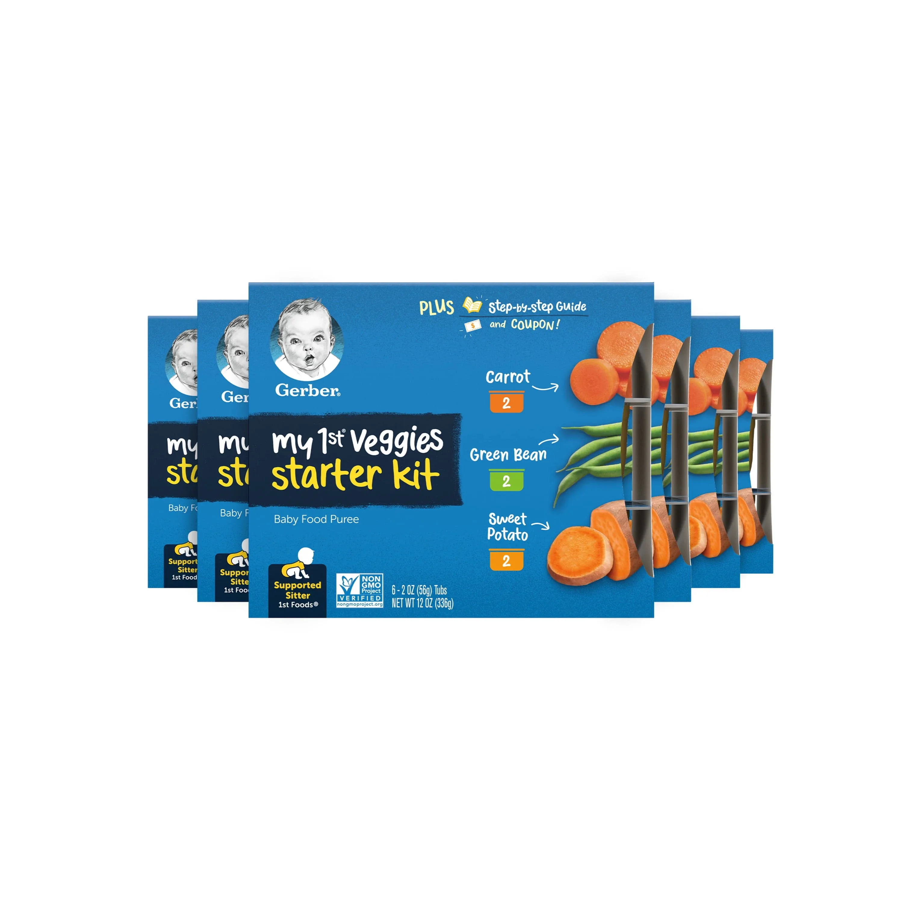 My 1st Veggies Starter Kit Carrot, Green Bean & Sweet Potato 6 Pack