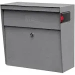 Mail Boss Metro Wall Mount Locking Mailbox Granite